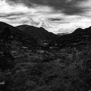 paisaje  nariño blanco y negro